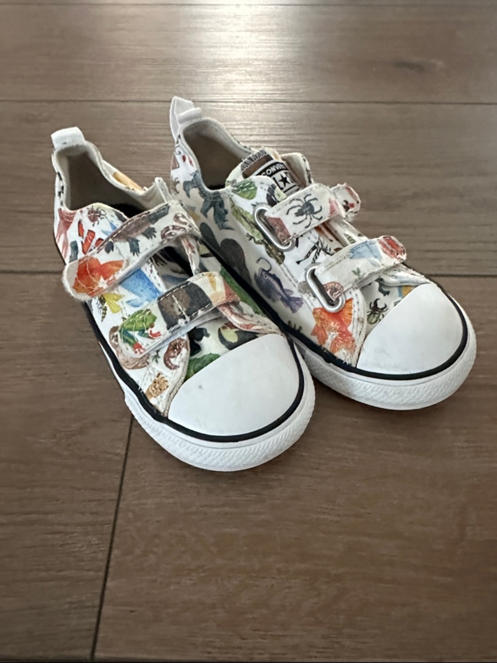 Converse All Stars Kids Sneakers with Colorful Animal Print